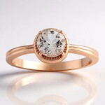 Anello in argento con Morganite Brasiliana