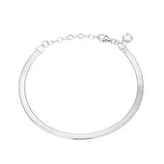 Bracciale in argento con Topazio Bianco