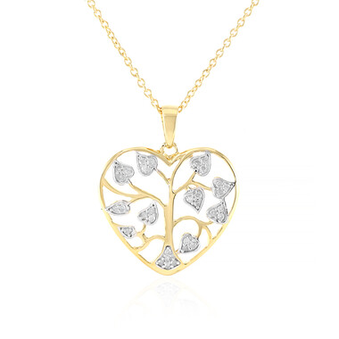 Collana in argento con Diamante I3 (J)