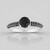 Anello in argento con Zaffiro Nero