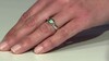 Zilveren ring met een Colombiaanse smaragd