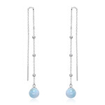 Orecchini in argento con Larimar