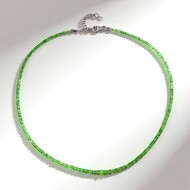 Collier en argent et Grenat Tsavorite du Kenya