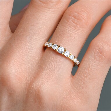 White Topaz Silver Ring