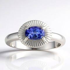 Anello in argento con Tanzanite