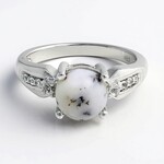 Anello in argento con Agata Dendritica