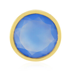 Blauer Onyx-Silberanhänger (MONOSONO COLLECTION)