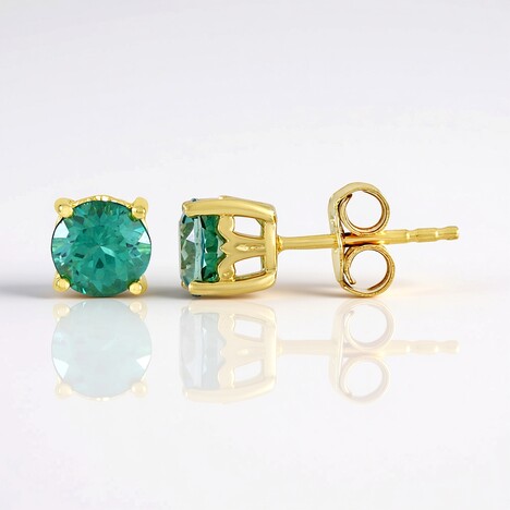 Orecchini in argento con Topazio Cayman (Gems en Vogue)