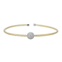 Brazalete en plata con Zircón (Adela Silber)