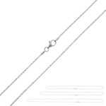 Silber-Criss-Cross-Kettenset - 10,022 g - 40, 50 und 60 cm