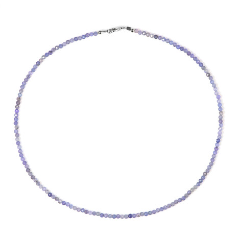 Tansanit-Silberhalskette
