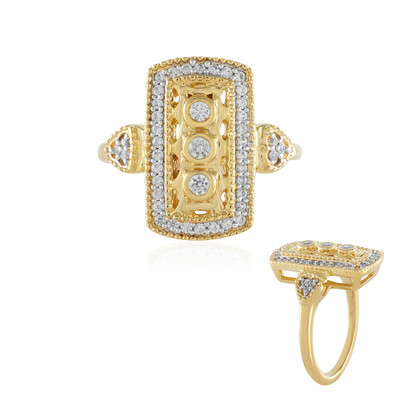 Zilveren ring met zirkonen