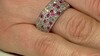 Bague en argent et Rubellite