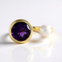 Anello in oro con Ametista