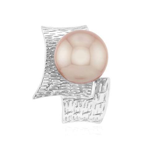 Ciondolo in argento con Perla Ming Porpora (MONOSONO COLLECTION)