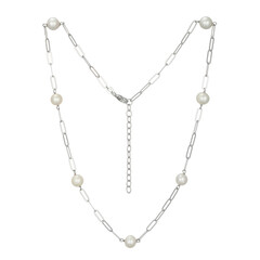 Collar en plata con Perla blanca Freshwater (Adela Silber)