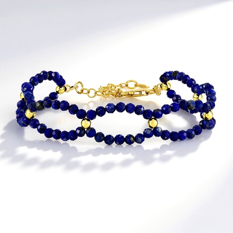Bracciale in argento con Lapislazzuli (Riya)