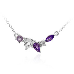 Collar en plata con Topacio blanco