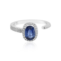 Anello in oro con Zaffiro Ceylon Blu
