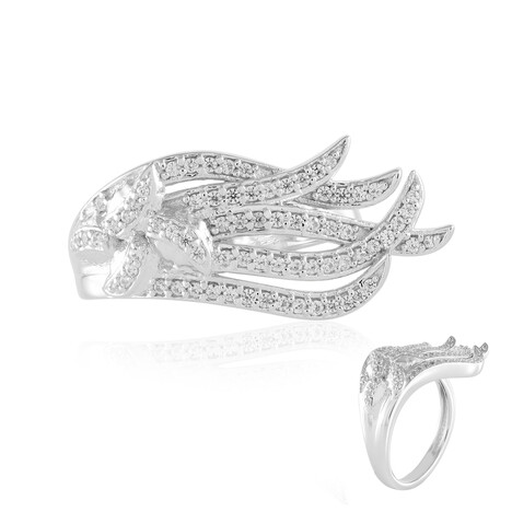 Zilveren ring met zirkonen (de Melo Essence)