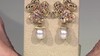 Pendientes en oro con Perla blanca del mar del sur (Michelle Albala)