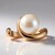 Anello in argento con Perla d'Acqua Dolce Bianca (TPC)