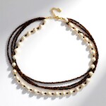 Collana in argento con Occhio di Tigre (Riya)