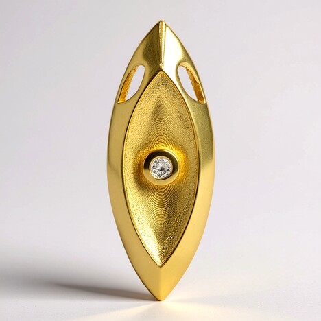 Ciondolo in argento con Diamante I1 (G) (Annette)