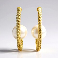 Orecchini in argento con Perla d'Acqua Dolce Bianca (Joias do Paraíso)