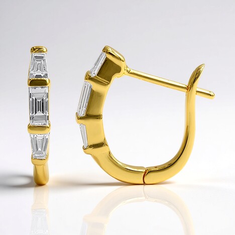 Orecchini in oro con Diamante SI1 (G) (Annette)