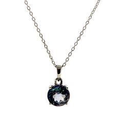 Collier en argent et Topaze Neptune