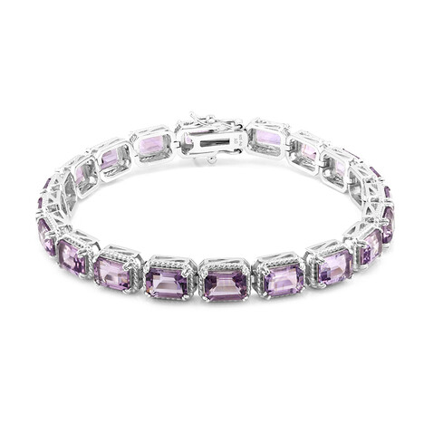 Brazalete en plata con Amatista