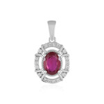 Madagaskar-Rubin-Silberanhänger