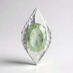 Pendentif en argent et Améthyste verte (Pallanova)