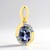 Ciondolo in oro con Tanzanite (non riscaldata)