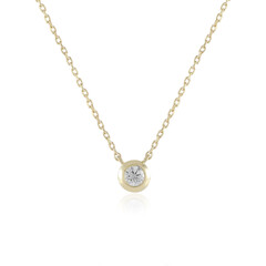9K I3 (H) Diamond Gold Necklace (de Melo Gold)
