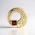 Ciondolo in argento con Granato d’India (MONOSONO COLLECTION)