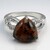 Anello in argento con Ossidiana Mogano
