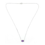 Collar en plata con Amatista de Zambia (de Melo)