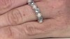 Zilveren ring met Witte zoetwater kweekparels