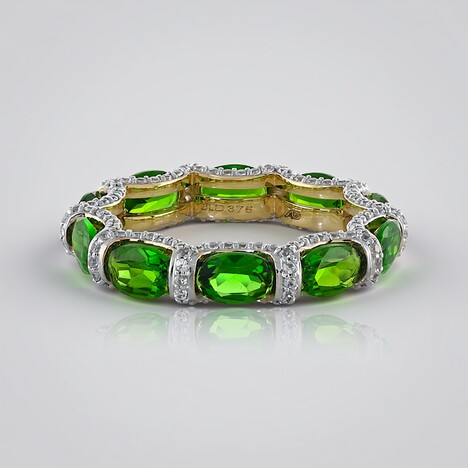 Anello in oro con Diopside Russo (Adela Gold)