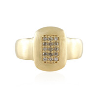 Bague en argent et Diamant chocolat I2