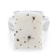 Glitzer-Achat-Silberring