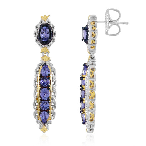 Orecchini in argento con Tanzanite (Gems en Vogue)