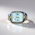 Anello in argento con Topazio Blu Cielo (Adela Silber)