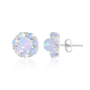 Boucles d'oreilles en argent et Opale Welo (de Melo Essence)