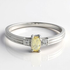 Anello in argento con Pietra del Sole Lunare