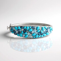 Bracciale in argento con Turchese Sleeping Beauty (Faszination Türkis)