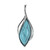 Pendentif en argent et Turquoise (dagen)