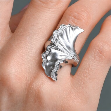 Bague en argent et Zircon